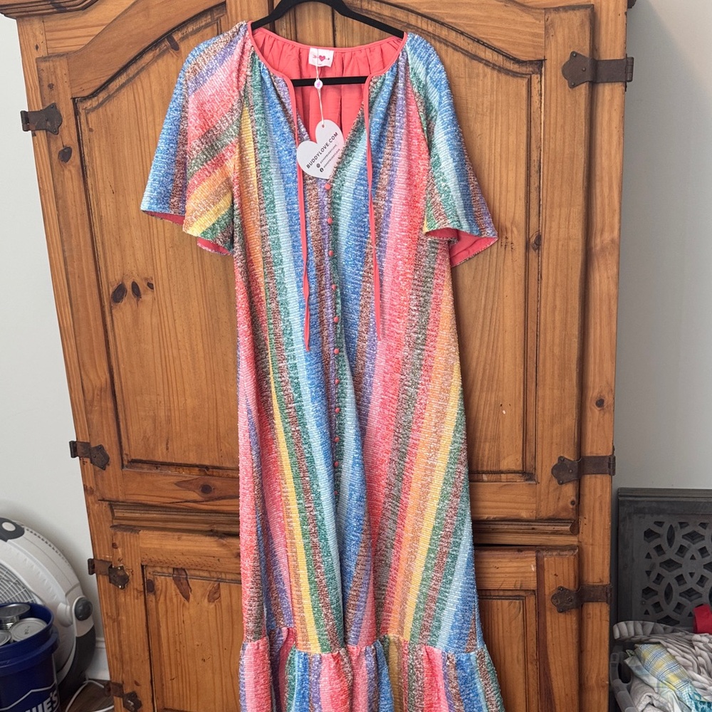 Buddy Love Sequin Striped Dress